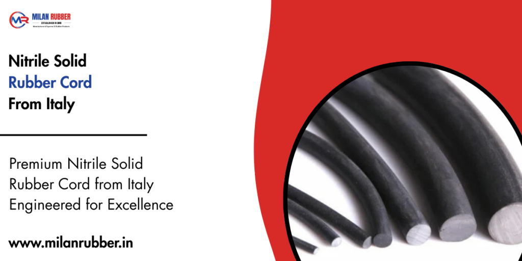 Nitrile Solid Rubber Cord From Italy